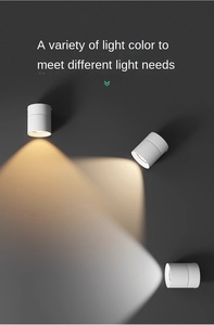 Downlight de techo LED portátil ajustable de 8W y 12W montado en superficie alto CRI 350 grados giratorio pequeña iluminación LED - Product Image 5