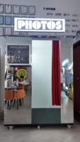 Photo Booth Commercial Disco Style Interactive Selfie Booth Machine Fast Printer DSLR Camera Event Promotion Photo Booth
