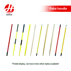 Prix de gros Râteau à feuilles en acier vert pour l'agriculture 22 dents Râteau de jardin avec long manche en bois - Product Image 5