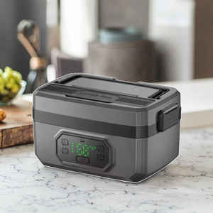 Nueva fiambrera calefactable con batería grande, fiambrera portátil de calentamiento rápido con autocalentamiento, fiambrera eléctrica inalámbrica - Product Image 1