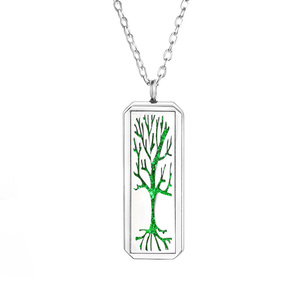 Collar Difusor de Aceites Esenciales Rectangular Abrible de Acero Inoxidable - Product Image 1