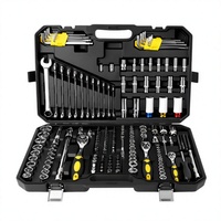 Kit d'outils à main avec clé à cliquet en acier au chrome-vanadium OEM de 108 pièces, poignée confortable de haute qualité
