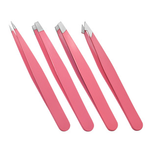 Juego completo de herramientas: pinzas para cejas, pinzas, pinzas para cejas de color rosa claro, herramientas para depilar cejas, rizador de pestañas postizas, herramientas para el cabello. - Product Image 5