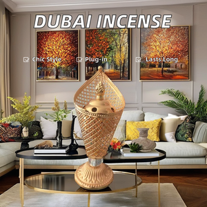 Dubai tarzı elektrikli tütsü brülör altın sandal ağacı gorarab aromatik ile Bakhoor Metal karbon <span class=keywords><strong>Censer</strong></span> arap kullanımı için - Product Image 2