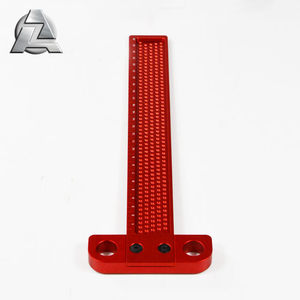 Outils faits à la main en alliage d'aluminium rouge métal haute précision mesure du travail du bois règle de marquage pour le travail du bois dans l'atelier de <span class=keywords><strong>menuiserie</strong></span> - Product Image 2
