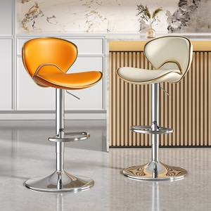 Ghế quầy <span class=keywords><strong>bar</strong></span> cao phong cách Bắc Âu, khung kim loại sang trọng mạ vàng, bọc da, dành cho nhà bếp, hiện đại, giá rẻ, ghế đẩu quầy <span class=keywords><strong>bar</strong></span> cho bàn <span class=keywords><strong>bar</strong></span> - Product Image 4