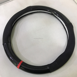 Funda para <span class=keywords><strong>Volante</strong></span> <span class=keywords><strong>de</strong></span> <span class=keywords><strong>Fibra</strong></span> <span class=keywords><strong>de</strong></span> <span class=keywords><strong>Carbono</strong></span>, Nuevo Diseño Antideslizante, Accesorios Interiores, Funda Protectora para Automóvil - Product Image 3