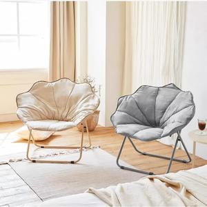 Chaise de camping Moon Chair <span class=keywords><strong>en</strong></span> vente chaude, fabriquée <span class=keywords><strong>en</strong></span> <span class=keywords><strong>tissu</strong></span> <span class=keywords><strong>en</strong></span> daim doux et respirant pour un confort de camping par temps chaud - Product Image 3