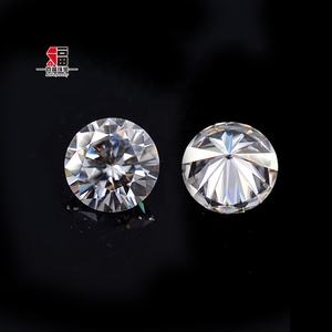 Joyería Baifu 10mm 4ct Blanco claro DEF <span class=keywords><strong>Color</strong></span> Diamante de moissanita sintético redondo - Product Image 1