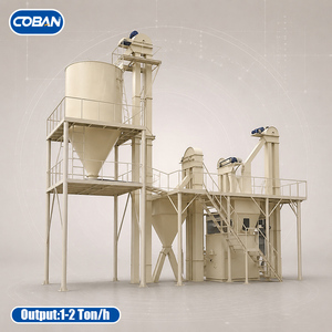 Línea Completa de Peletizadora de Alimentos para Aves de Corral y Ganado de 1-2 Ton/h, Maquinaria Coban para Ganado Vacuno, Porcino y Avícola con Instalación por Ingenieros - Product Image 1