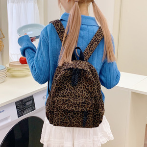 <span class=keywords><strong>Sac</strong></span> à <span class=keywords><strong>dos</strong></span> léger et tendance à imprimé léopard, style coréen, pour <span class=keywords><strong>femme</strong></span>, décontracté, sport, collège, école, étudiant, voyage - Product Image 3