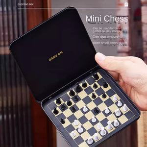 Mini <span class=keywords><strong>Scacchi</strong></span> Cinesi Pieghevoli Magnetici Portatili <span class=keywords><strong>in</strong></span> <span class=keywords><strong>Metallo</strong></span> Gioco di Intelligenza per Adulti Studenti Bambini Scatola <span class=keywords><strong>in</strong></span> Ferro - Product Image 3