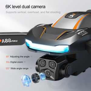 <span class=keywords><strong>Drone</strong></span> A88 Pro de haute <span class=keywords><strong>qualité</strong></span> à bas <span class=keywords><strong>prix</strong></span>, trois caméras, 4K HD, drones professionnels <span class=keywords><strong>avec</strong></span> caméra, prise en charge du FPV, jouets télécommandés - Product Image 3