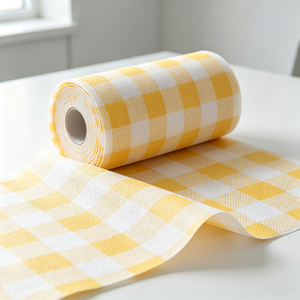 Rollo de Tela No Tejida de Polipropileno Impresa Personalizada al por Mayor de Fábrica, Material Desechable para Cubierta de Mesa - Product Image 2