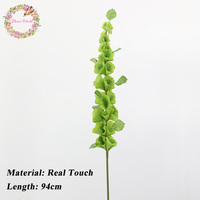 Plantes artificielles de haute qualité, herbe clochette verte, feuilles de coquille à toucher réel, plantes artificielles en forme de pagode, décoration pour mariage, événement, fête, hôtel