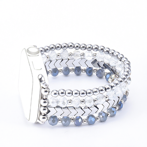 <span class=keywords><strong>Bracelet</strong></span> de remplacement perlé style <span class=keywords><strong>bracelet</strong></span>, largeur de bande 3,2 mm/3,5 mm, compatible avec les montres intelligentes de la série 1 à 10 - Product Image 3