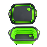 Accessoires de cuisine Gadgets pour la maison et la cuisine Panier de rangement pour planche à découper pliable multifonction 3 en 1 en gros