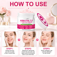 YECUCE Crema Facial de 120 ml para el Cuidado de la Piel con Arbutina 7.0, Txa 4.0, Ácido Hialurónico y Niacinamida para Manchas Oscuras y Tono de Piel Desigual