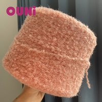 Fil Bouclé Italie en Gros Marque OUNI Tendance Instagram Fil Chauffant Hiver Crochet 1/2.3Nm 20% Alpaga 20% Laine 10% Nylon 50% Acrylique
