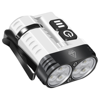 Mini Linterna de Llavero Recargable Superbrillante 18350 de 1600 LM, Linterna LED Portátil a Prueba de Agua IP68 para Acampar y Emergencias