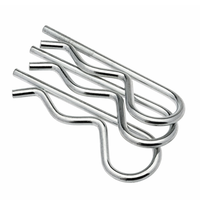 Prix d'usine, attaches en acier inoxydable 18-8, goupilles à ressort, clips de type R, goupille de type R pour utilisation sur les systèmes de verrouillage de goupille d'attelage