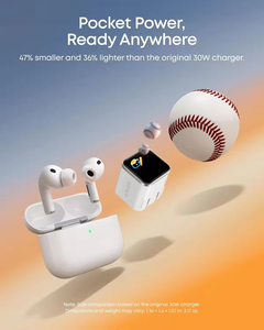 Chargeur intelligent <span class=keywords><strong>Anker</strong></span> A121D Nano 45W USB-C avec écran, charge rapide, reconnaissance intelligente, mode d'entretien intégré, prise pliable compacte à 180° - Product Image 5