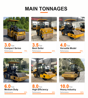 Compacteur vibrant pour routes, directement de l'usine |   Modèles de 3 tonnes, 3,5 tonnes, 4 tonnes, 6 tonnes, 8 tonnes, 10 tonnes, 12 tonnes et 14 tonnes