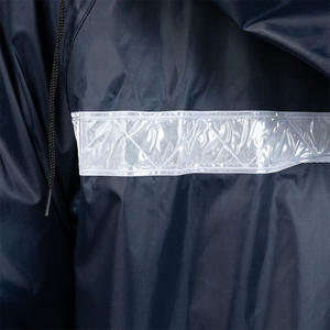 Ensemble imperméable et pantalon de pluie bleu foncé, double couche, épaissi, avec bande réfléchissante, pour le camping, pour adultes - Product Image 2