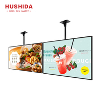 Duvara Monte Edilen LCD Billboard Reklam Ekranı 50 İnç 4K SDK Asansör Perakende Mağazası Dijital Menü Ekranı Dijital Poster