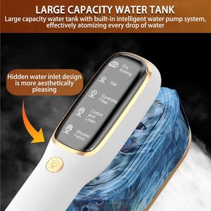 Défroisseur Vapeur Portable 1000W Électrique avec Écran LCD, 5 Vitesses Réglables, 100ML, Utilisation à Sec et Humide pour le Voyage - Product Image 2