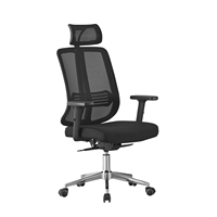 Chaise de bureau ergonomique moderne et réglable en tissu blanc avec dossier en maille, pivotante, pour cadre, avec accoudoirs 3D réglables, conforme EN1335