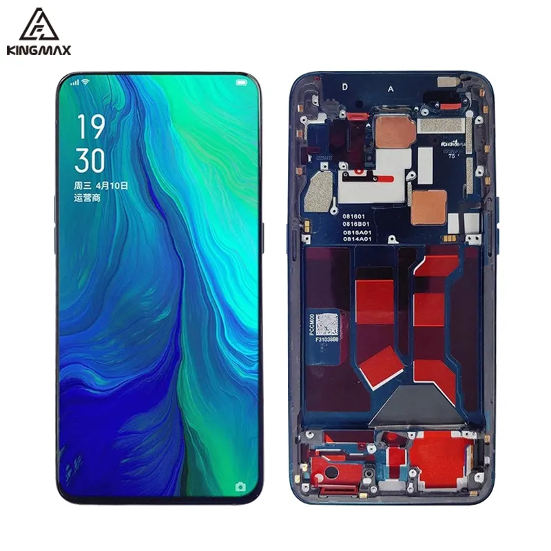 หน้าจอสัมผัส LCD สำหรับ OPPO Reno 10x ซูมจอคอมโบจอแสดงโทรศัพท์มือถือ