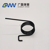 Ressort de torsion hélicoïdal gauche sur mesure en oxyde noir, fil de 2 mm, pattes courbées, pas direct, usine de Shanghai, marque Guanglei, industriel