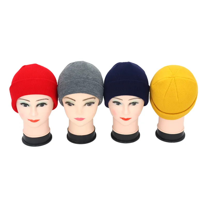 Beanie Lampu Led Wol untuk Wanita, Beanie Ldgo Macan Tutul Hijau Kustom dengan Bulu Pom Pom Rajutan, Beanie Bayi