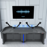 Centre de commande de sécurité à LED Console de surveillance Bureau Source Usine Mobilier de salle de contrôle personnalisé pour les postes de travail à utiliser au bureau