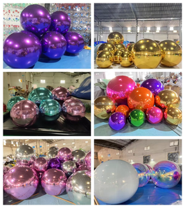 Boule miroir gonflable personnalisée, lumière PVC, ballon publicitaire imperméable, impression UV, 8-10 pieds pour mariage, fête, <span class=keywords><strong>camping</strong></span> DLGZG - Product Image 6