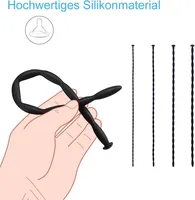 Ensemble de dilatateurs urétraux en silicone, 4 perles, plug pour hommes, cathéter de masturbation, jouet sexuel BDSM, pour couples gays, vente en gros