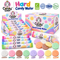 Rouleaux de gaufrettes sucrées en gros OEM, saveurs assorties, bonbons pressés en tablettes, étiquette privée personnalisée, pack de présentation pour la vente au détail, fournisseur de bonbons