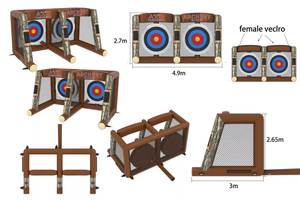 Juego <span class=keywords><strong>de</strong></span> Lanzamiento <span class=keywords><strong>de</strong></span> Hachas Inflable Gigante para Carnaval, Resistente, con Doble Objetivo para <span class=keywords><strong>Alquiler</strong></span> en Eventos - Product Image 6