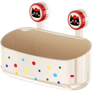 Dopamine Suction Cup Storage Box Oval Bathroom Shelf With Durable Mounting For Toilet Vanity Organization - Product Image 5