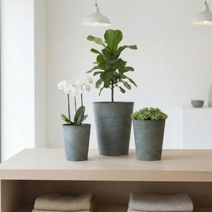 Maceta Leizisure Jepson Retro Creativa de Resina de Magnesio, Personalizada, con Diseño de Hoja de Tigre, Grande, con Autorriego - Product Image 6