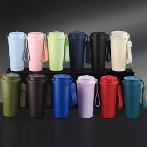 Hot Sale 600ml 20oz Double Wall Stainless Steel Vacuum Insulated Thermo Tumbler Leakproof <b>Reusable</b> Coffee <b>Mug</b> For Business Gifts - Product Image 5