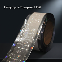 Film de lamination holographique à haute barrière personnalisé en usine, matériau PET écologique pour couverture de livre et carte