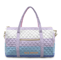 Sac de voyage matelassé Bigender Rainbow, grand sac de week-end portable avec poches zippées, sac de sport pour le travail