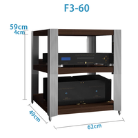 JS-01 F3 Série HIFI Équipement audio et vidéo Amplificateur Rack CD Sound Stand Bois Alliage d'aluminium Amp Cabinet