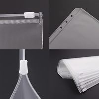 Pochettes A6 à 6 trous pour classeur, enveloppes budgétaires, dossiers transparents à fermeture éclair, sacs à feuilles mobiles, classement de documents en PVC imperméable
