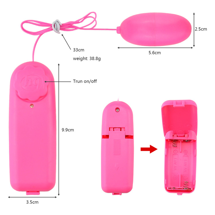 Pink Jump Egg Bullet Vibrator - 100% Waterproof G Spot Toy for Women |  Cheap Love Eggs