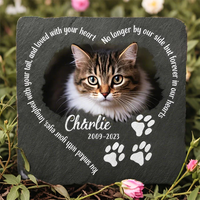 Pierre commémorative pour animaux de compagnie, gravée, pour tous les animaux bien-aimés, plaque commémorative pour jardin, marqueur de tombe d'animal, plaque de commémoration extérieure pour jardin
