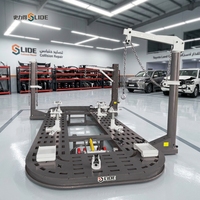 Banc de travail stable pour l'alignement et la réparation de châssis de voiture, machine de redressage de carrosserie automobile à alimentation hydraulique