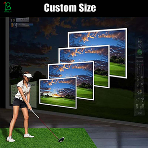 Écran d'impact de <span class=keywords><strong>golf</strong></span> HD personnalisé double couche durable pour l'intérieur et l'extérieur avec caractéristiques ignifuges et insonorisées pour simulateurs - Product Image 3